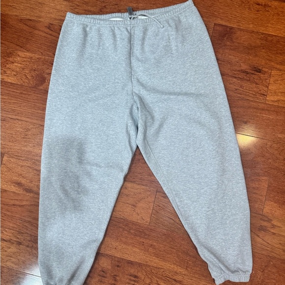 Skims cotton fleece jogger sweatpants size XL light Heather gray - Picture 2 of 7